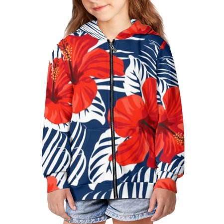 TOADDMOS Hibiscus Casual Kids Hooded Sweatshirts for Girls Full Zip Girl s Hoodies Round Neck Girls Clothing Size M
TOADDMOS Hibiscus Casual Kids Hooded Sweatshirts for Girls Full Zip Girl s Hoodies Round Neck Girls Clothing Size M