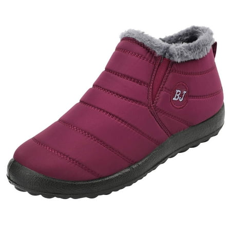 Snow Boots Women Winter Anti-Slip Ankle Booties Waterproof Slip On Warm Fur Lined Sneaker Clearance
Snow Boots Women Winter Anti-Slip Ankle Booties Waterproof Slip On Warm Fur Lined Sneaker Clearance