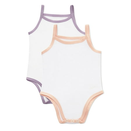 MeMoi 2-Pack Basic Snap-Bottom Bodysuits