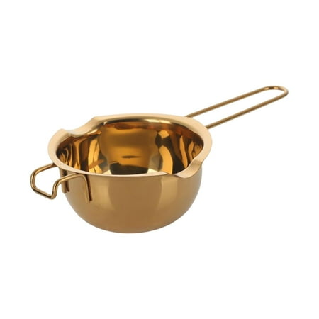 Double Boiler Melt Pot 400ml Capacity Durable Large Capacity Long Handle Protect Gold
Double Boiler Melt Pot 400ml Capacity Durable Large Capacity Long Handle Protect Gold