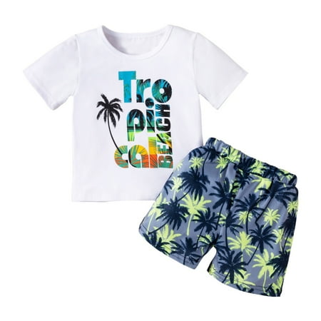 Bullpiano Toddler Boys Short Sleeve Top + Shorts Pants Baby Boy Casual Summer Beach Clothes Set 2 Pieces 9M-4T
Bullpiano Toddler Boys Short Sleeve Top + Shorts Pants Baby Boy Casual Summer Beach Clothes Set 2 Pieces 9M-4T