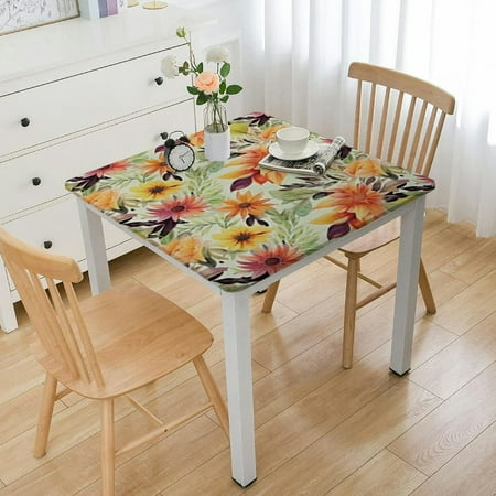 Watercolor Flower pattern Square Tablecloth 70x70 Inch Stain Wrinkle Resistant Reusable Washable Print Square table clothes for kitchen camping birthday dining dinner outdoor (Orange Cream Green)
Watercolor Flower pattern Square Tablecloth 70x70 Inch Stain Wrinkle Resistant Reusable Washable Print Square table clothes for kitchen camping birthday dining dinner outdoor (Orange Cream Green)