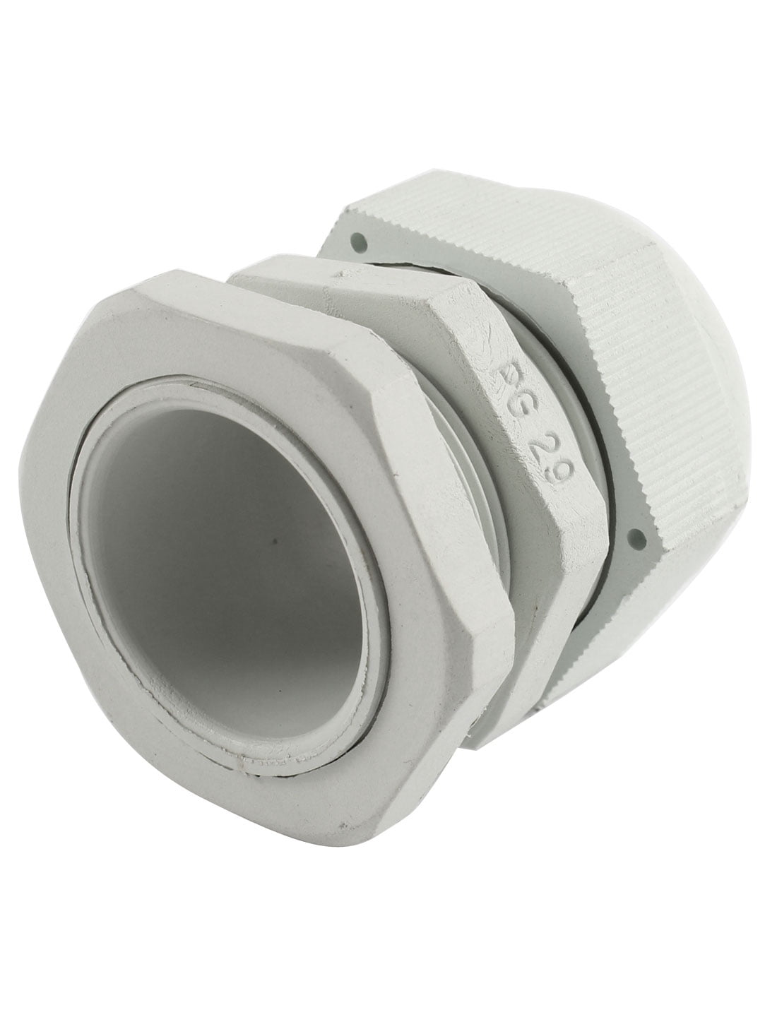 White Plastic PG29 18-25mm Wire Connector Waterproof Cable Gland .