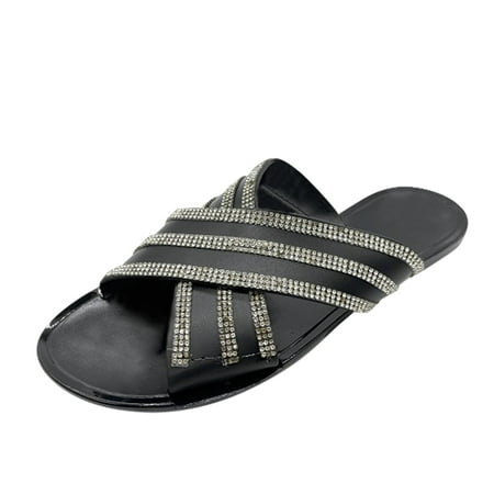 nsendm Bedroom Boot Slippers Women Bohemian Slippers Casual Leather Rhinestone Toe Open Summer Fuzzy Womens Slippers Black 6.5
nsendm Bedroom Boot Slippers Women Bohemian Slippers Casual Leather Rhinestone Toe Open Summer Fuzzy Womens Slippers Black 6.5