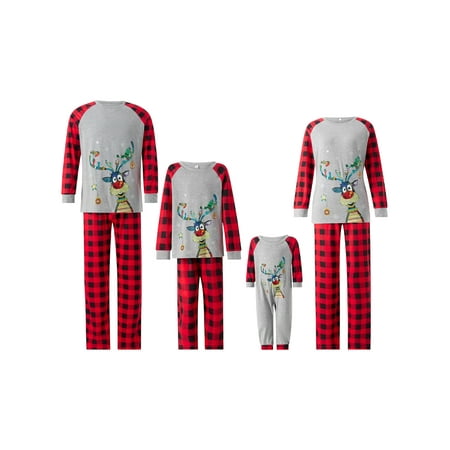 Huakaishijie Christmas Family Matching Pajamas Set Long Sleeve Cartoon Elk Plaid Clothes Holiday Pjs Loungewear
Huakaishijie Christmas Family Matching Pajamas Set Long Sleeve Cartoon Elk Plaid Clothes Holiday Pjs Loungewear