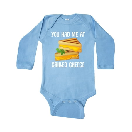 Inktastic You Had Me At Grilled Cheese Sandwich Gift Baby Boy or Baby Girl Long Sleeve Bodysuit
Inktastic You Had Me At Grilled Cheese Sandwich Gift Baby Boy or Baby Girl Long Sleeve Bodysuit
