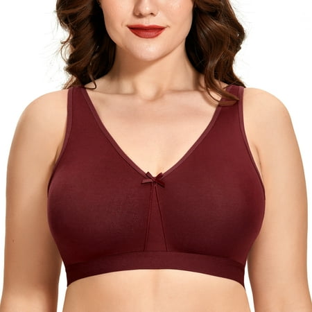 AISILIN Women s Plus size Wireless Seamless Sleep Bra Cotton Unlined Bralette Comfort Support Daily Bra
AISILIN Women s Plus size Wireless Seamless Sleep Bra Cotton Unlined Bralette Comfort Support Daily Bra