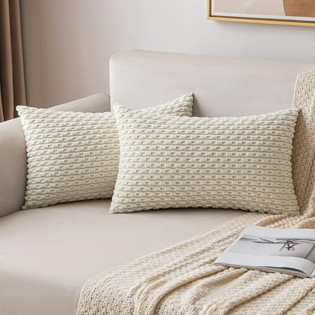 MIULEE Throw Pillow Covers Soft Corduroy Decorative Set of 2 Boho Striped Pillow Covers Pillowcases Farmhouse Home Decor for Couch Bed Sofa Living Room 16x16 Inch Cream White
MIULEE Throw Pillow Covers Soft Corduroy Decorative Set of 2 Boho Striped Pillow Covers Pillowcases Farmhouse Home Decor for Couch Bed Sofa Living Room 16x16 Inch Cream White