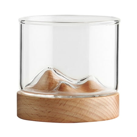 Glass Mountain Fuji Style Wine Glass Teacups with Wooden Bottom - Infusing Coffee Milk Tea Style2,G74046
Glass Mountain Fuji Style Wine Glass Teacups with Wooden Bottom - Infusing Coffee Milk Tea Style2,G74046