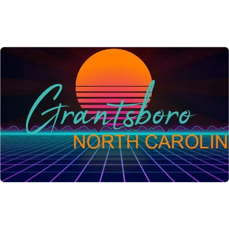 Grantsboro North Carolina 4 X 2.25-Inch Fridge Magnet Retro Neon Design