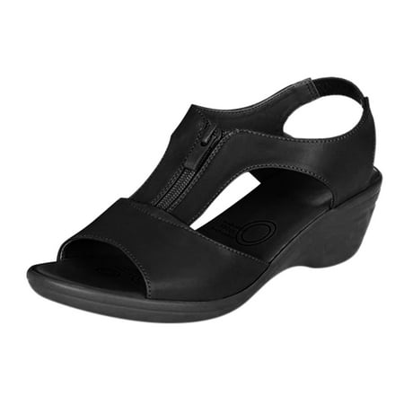 

adviicd Platform Sandals for Women Sandals Women 41 Cowhide Woven Sole Platform Wedge Resort Sandals Thick Soled Wedges Casual Women Wedge Sandals Size 8