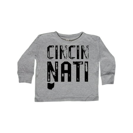 Inktastic Cincinnati Ohio Distressed Font Gift Toddler Boy or Toddler Girl Long Sleeve T-Shirt
Inktastic Cincinnati Ohio Distressed Font Gift Toddler Boy or Toddler Girl Long Sleeve T-Shirt