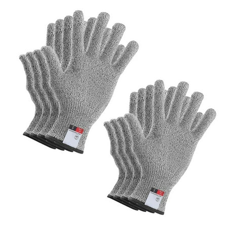 4 Pairs Cut Resistant Gloves Food Grade Level 5 Hand Protection Kitchen Cut Gloves 2 Pairs & 2 Pairs Medium
4 Pairs Cut Resistant Gloves Food Grade Level 5 Hand Protection Kitchen Cut Gloves 2 Pairs & 2 Pairs Medium