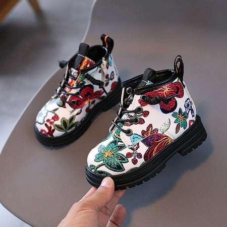 Baby Girls Ankle Boots Flowers Butterfly Pattern Waterproof Lace Up Side Zipper Toddler Shoes
Baby Girls Ankle Boots Flowers Butterfly Pattern Waterproof Lace Up Side Zipper Toddler Shoes