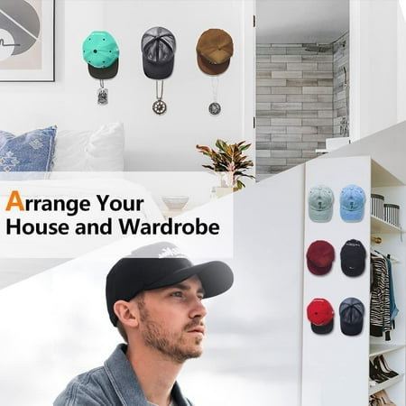 Hat Hooks for Wall Mount Baseball-Caps Racks Caps Hanger Hat Holder Easy to Install Strong Sticky Hat Shelf 1
Hat Hooks for Wall Mount Baseball-Caps Racks Caps Hanger Hat Holder Easy to Install Strong Sticky Hat Shelf 1