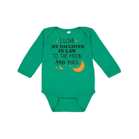 Inktastic I Love My Daughter In Law To The Moon and Back Gift Baby Boy or Baby Girl Long Sleeve Bodysuit
Inktastic I Love My Daughter In Law To The Moon and Back Gift Baby Boy or Baby Girl Long Sleeve Bodysuit