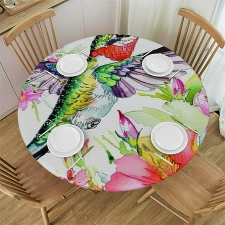 Autua Hummingbird Flowers Watercolor Round Table Cover Stain Resistant Washable Perfect for Indoor Outdoor Kitchen Dining Wedding Parties Tablecloths 100% Polyester Fiber 31 -35
Autua Hummingbird Flowers Watercolor Round Table Cover Stain Resistant Washable Perfect for Indoor Outdoor Kitchen Dining Wedding Parties Tablecloths 100% Polyester Fiber 31 -35