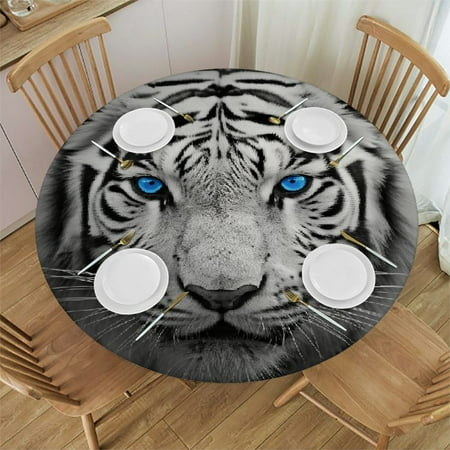 Patifu White Tiger Round Table Cover Stain Resistant Washable Indoor Outdoor Tablecloth Kitchen Dining Wedding Parties Elastic Edge 100% Polyester Fiber 31-35
Patifu White Tiger Round Table Cover Stain Resistant Washable Indoor Outdoor Tablecloth Kitchen Dining Wedding Parties Elastic Edge 100% Polyester Fiber 31-35