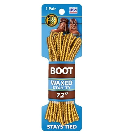 New Shoe Gear 311-02 Waxed Boot Lace Brown/Gold Each