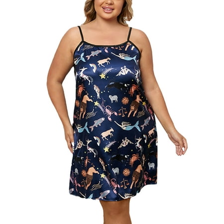Sexy Dance Women Sleepwear Scoop Neck Oversized Nightgown Pajamas Plus Size Nightdress Lightweight Sleep Dress Home Chemise Blue 3XL
Sexy Dance Women Sleepwear Scoop Neck Oversized Nightgown Pajamas Plus Size Nightdress Lightweight Sleep Dress Home Chemise Blue 3XL