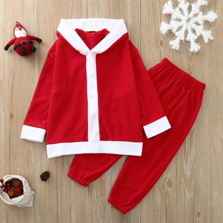 Zelic Long Sleeve Shirts Spring Clearance Autumn Winter Baby Boys Girls Christmas Hooded Long-sleeved Top And Pants Homewear Suit
Zelic Long Sleeve Shirts Spring Clearance Autumn Winter Baby Boys Girls Christmas Hooded Long-sleeved Top And Pants Homewear Suit