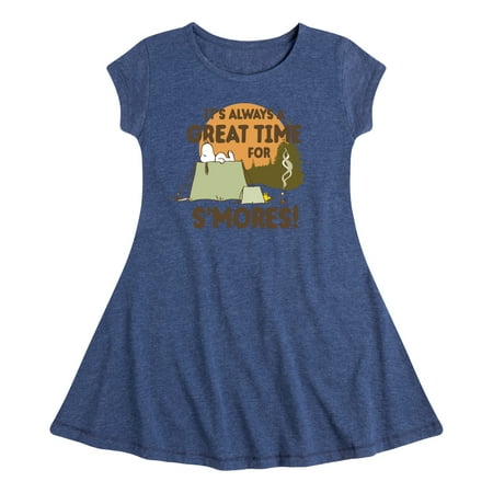 Peanuts - It s Always A Good Time For Smores - Toddler And Youth Girls Fit And Flare Dress
Peanuts - It s Always A Good Time For Smores - Toddler And Youth Girls Fit And Flare Dress