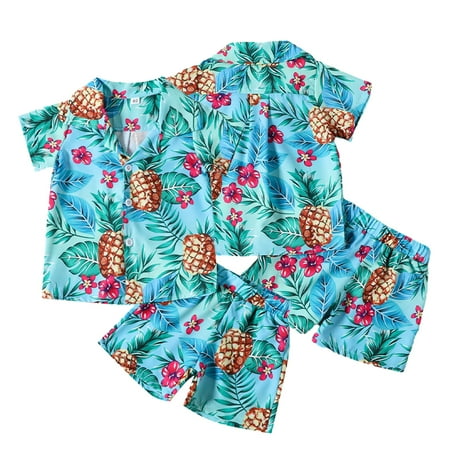 KYAIGUO Baby Toddler Boys Short Sleeved Hawaiian Outfit Set Clothes Set 12 Months-5Y Shirt Button up Short Sleeve Printing Shirts +Shorts Outfit Comfortable Breathable Summe Outfits
KYAIGUO Baby Toddler Boys Short Sleeved Hawaiian Outfit Set Clothes Set 12 Months-5Y Shirt Button up Short Sleeve Printing Shirts +Shorts Outfit Comfortable Breathable Summe Outfits