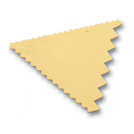 6 Pcs Matfer 421702 3-5/8 3-Sided Jagged Pastry Decorating Comb Set