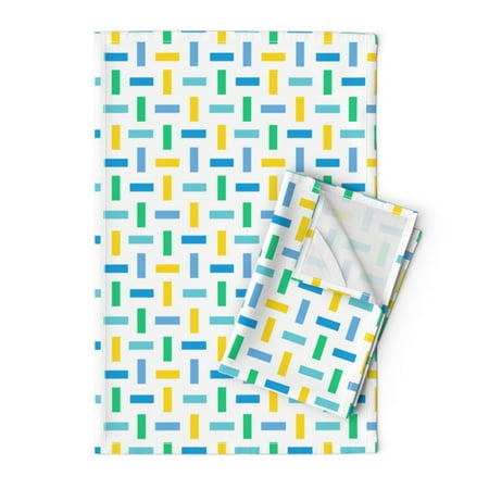 Printed Tea Towel Linen Cotton Canvas - Green Blue Yellow Modern Geometric Aqua Kids Print Decorative Kitchen Towel by Spoonflower
Printed Tea Towel Linen Cotton Canvas - Green Blue Yellow Modern Geometric Aqua Kids Print Decorative Kitchen Towel by Spoonflower