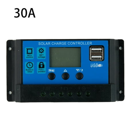 GDHOME Solar Panel Charge Controller Regulator 12V/24V auto dual USB 30A/20 Battery PWM
GDHOME Solar Panel Charge Controller Regulator 12V/24V auto dual USB 30A/20 Battery PWM