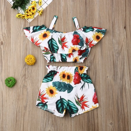 2pcs Kids Baby Girl Summer Clothes Floral Tank Crop Top Vest + Shorts Pants Outfits Set White 4-5 Years
2pcs Kids Baby Girl Summer Clothes Floral Tank Crop Top Vest + Shorts Pants Outfits Set White 4-5 Years