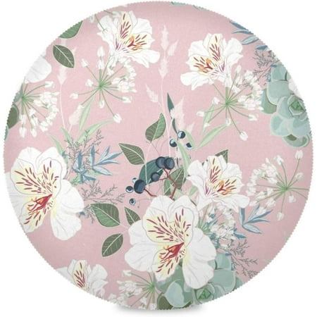 Bestwell Floral Pattern Round Placemats 6 pack Table Mats for Kitchen Washable Non-Slip Place Mats Heat Resistant Place Mats for Kitchen Dining Table Decoration
Bestwell Floral Pattern Round Placemats 6 pack Table Mats for Kitchen Washable Non-Slip Place Mats Heat Resistant Place Mats for Kitchen Dining Table Decoration