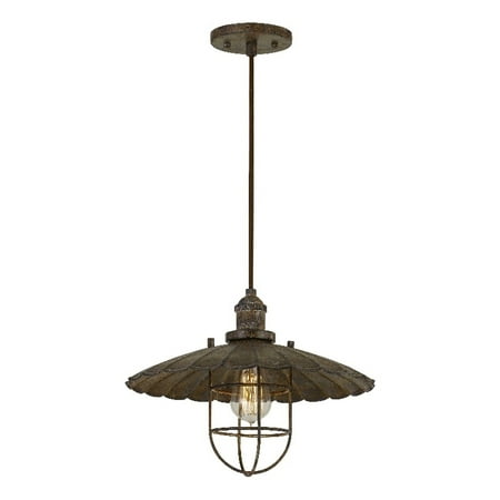 Cal Lighting Olive 1-Light Metal Pendant Fixture with Glass Shield in Brown
Cal Lighting Olive 1-Light Metal Pendant Fixture with Glass Shield in Brown