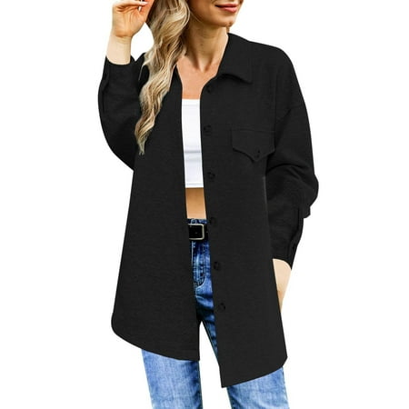 Hwmodou Womens Casual Jackets Trendy Casual Long Sleeve Autumn Winter Collar Button Down Coat Warm Thicken FleeceJackets For Women
Hwmodou Womens Casual Jackets Trendy Casual Long Sleeve Autumn Winter Collar Button Down Coat Warm Thicken FleeceJackets For Women