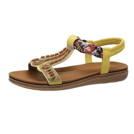 Flats Flip Flops For Women Workout Casual Open Toe Ankle Crystal Gladiator Sandals Comfy Shoes Cute Boots Yellow 4.5
Flats Flip Flops For Women Workout Casual Open Toe Ankle Crystal Gladiator Sandals Comfy Shoes Cute Boots Yellow 4.5