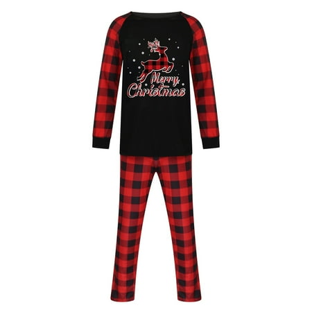 Matching Family Christmas Pajamas Set Christmas Pjs For Family Set Red Plaid Top And Long Pants Sleepwear Sets Men Sleepwear Black XL
Matching Family Christmas Pajamas Set Christmas Pjs For Family Set Red Plaid Top And Long Pants Sleepwear Sets Men Sleepwear Black XL