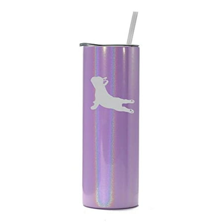 20 oz Skinny Tall Tumbler Stainless Steel Vacuum Insulated Travel Mug Cup With Straw French Bulldog Yoga (Purple Iridescent Glitter)
20 oz Skinny Tall Tumbler Stainless Steel Vacuum Insulated Travel Mug Cup With Straw French Bulldog Yoga (Purple Iridescent Glitter)