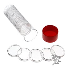 Red Capsule Tube & 20 Air-Tite A26 Direct Fit Coin Holders for Small Dollars
Red Capsule Tube & 20 Air-Tite A26 Direct Fit Coin Holders for Small Dollars
