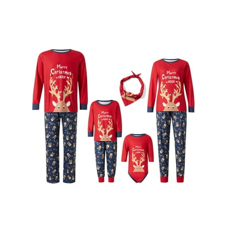 Huakaishijie Christmas Matching Family Pajamas Cartoon Elk Letter Print Long Sleeve Cotton Holiday Pjs Set
Huakaishijie Christmas Matching Family Pajamas Cartoon Elk Letter Print Long Sleeve Cotton Holiday Pjs Set