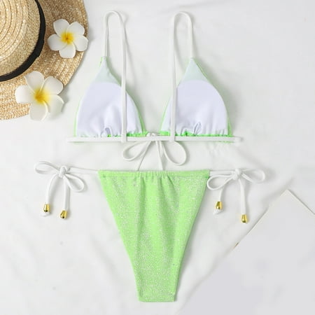 Cathalem Swim Sports Bra Women High Waist Bikini Push Up Bikinis Print Swimsuit Female Beachwear Bathing Suits for Women plus Underwear Green X-Large
Cathalem Swim Sports Bra Women High Waist Bikini Push Up Bikinis Print Swimsuit Female Beachwear Bathing Suits for Women plus Underwear Green X-Large