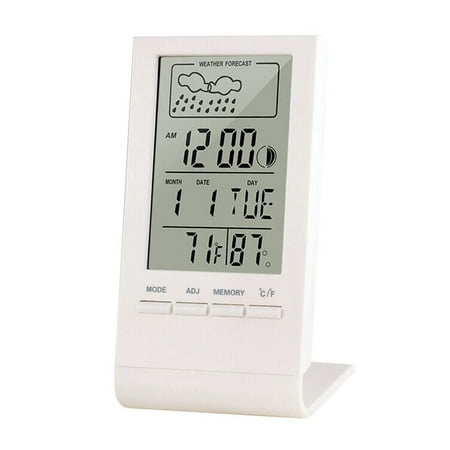 Indoor Room LCD Electronic clock Digital Hygrometer Temperature Clock Thermometer Humidity Meter WHITE
Indoor Room LCD Electronic clock Digital Hygrometer Temperature Clock Thermometer Humidity Meter WHITE