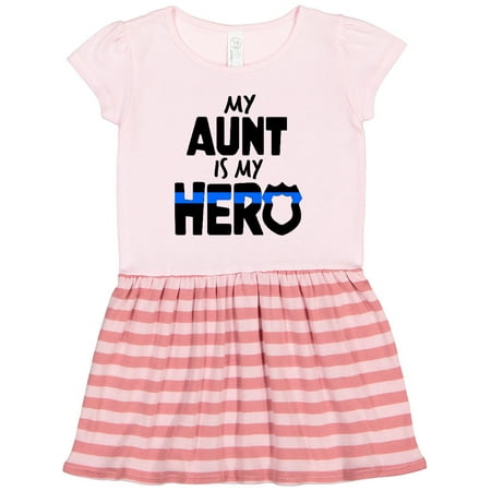 Inktastic My Aunt is My Hero Police Officer Family Gift Toddler Girl Dress 
Inktastic My Aunt is My Hero Police Officer Family Gift Toddler Girl Dress
