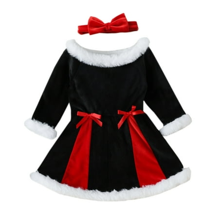ZMHEGW Toddler Baby Girl Dress Long Sleeve Christmas Bowknot Princess Dress Headbands Set Girls Outfits 12-18 Months
ZMHEGW Toddler Baby Girl Dress Long Sleeve Christmas Bowknot Princess Dress Headbands Set Girls Outfits 12-18 Months
