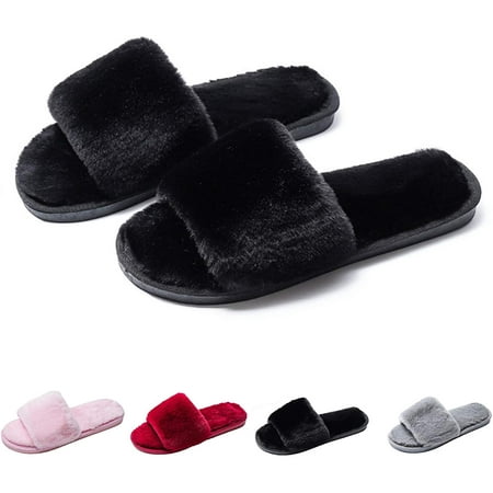Fuzzy Fluffy Slides Fur House Slippers for Women Slip On Memory Foam Sandals Slippers Open Toe Slippers Women Flat Spa Slides Slippers House Shoes with Anti-Skid Rubber Sole
Fuzzy Fluffy Slides Fur House Slippers for Women Slip On Memory Foam Sandals Slippers Open Toe Slippers Women Flat Spa Slides Slippers House Shoes with Anti-Skid Rubber Sole