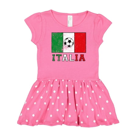 Inktastic Italian Soccer Gift Baby Girl Dress