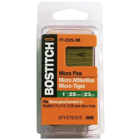 Bostitch 23-Gauge Coated Pin Nail 1/2 In. (3000 Ct.)