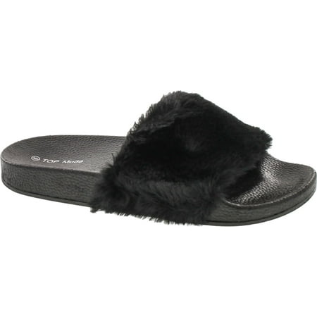 Top Moda Pillow-1 Women s Faux Marabou Fur Slide Flip Flop Sandal Black 6 
Top Moda Pillow-1 Women s Faux Marabou Fur Slide Flip Flop Sandal Black 6