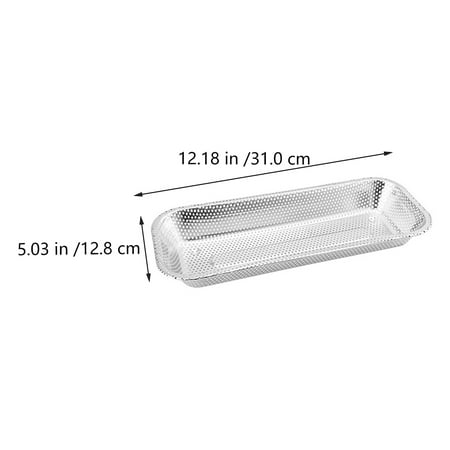 Stainless Steel Darin Basket 1Pc Stainless Steel Drain Basket Tableware Drain Basket Chopstick Basket Silver
Stainless Steel Darin Basket 1Pc Stainless Steel Drain Basket Tableware Drain Basket Chopstick Basket Silver