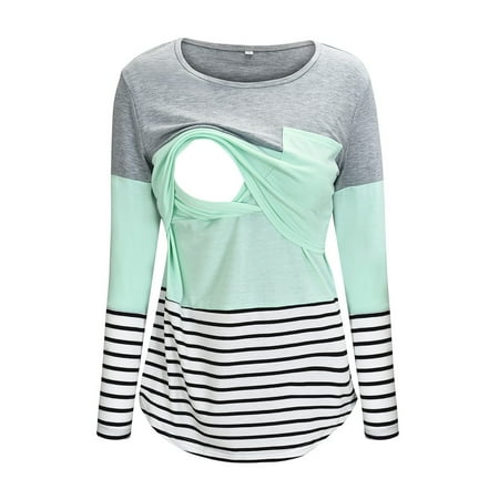 Tangnade pregnant costumes for women maternity dress Women Maternity Long Sleeve Striped Nursing Tops T-shirt For Breastfeeding
Tangnade pregnant costumes for women maternity dress Women Maternity Long Sleeve Striped Nursing Tops T-shirt For Breastfeeding