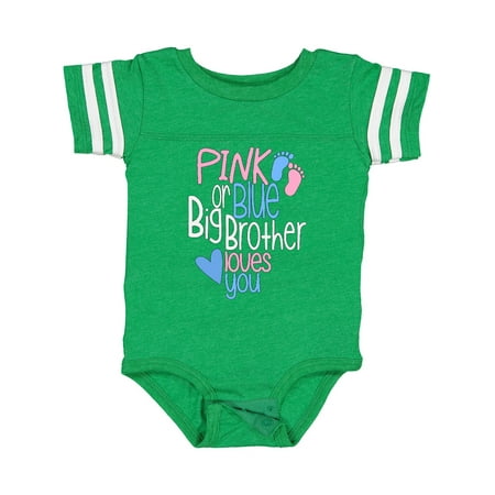 Inktastic Pink or Blue Big Brother Loves You Footprints and Heart Gift Baby Boy Bodysuit
Inktastic Pink or Blue Big Brother Loves You Footprints and Heart Gift Baby Boy Bodysuit